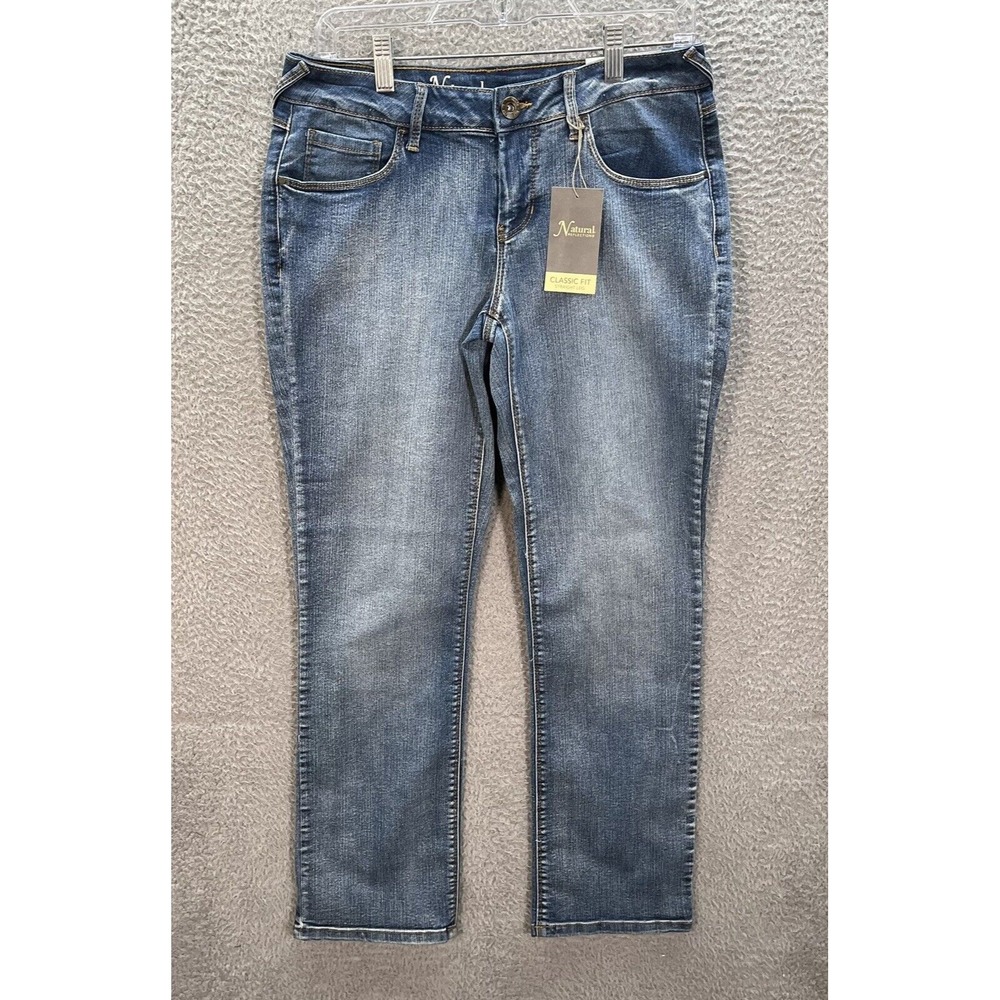 Natural‎ Reflections Jeans Womens 6 Petite Blue Classic Fit Straight Leg NEW